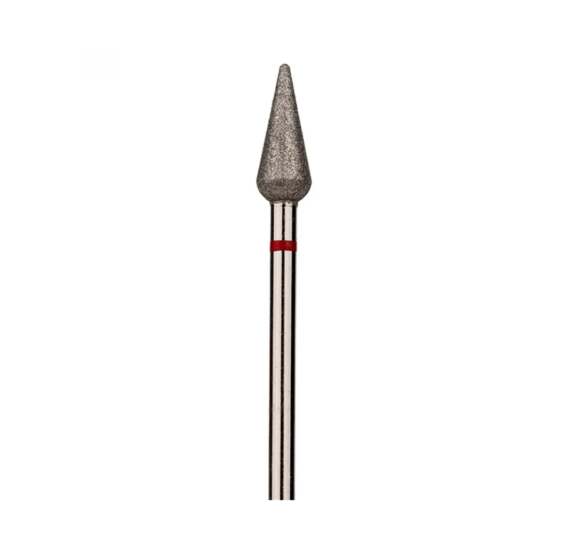 DIAMOND NAIL DRILL BIT POINTED RED