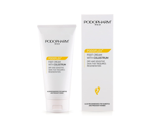 Podopharm Med Podoflex Foot Cream With Colostrum For Dry And Sensitive Skin That Requires Regeneration 75ml